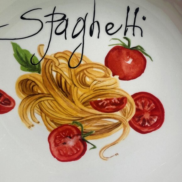 EFFETTI HOME 2 Ceramic Spaghetti Pasta Bowls - Picture 3 of 4